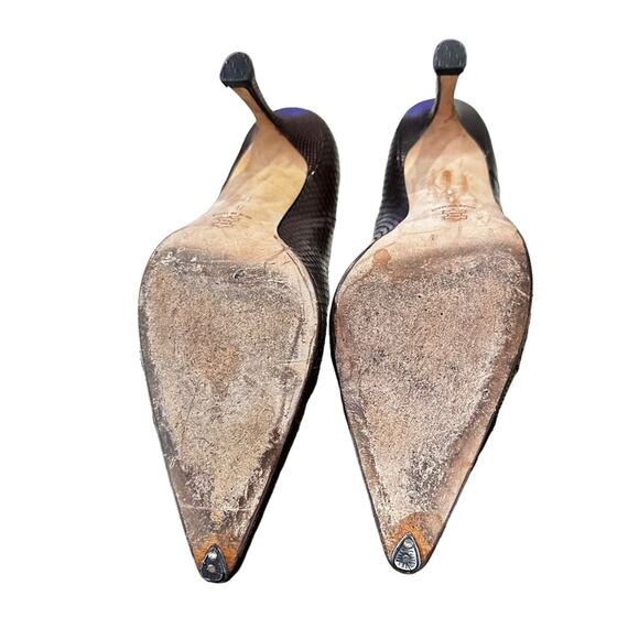 Isaac made in Italy mix snake skin uppers. Reddish brown size 8 - Picture 3 of 8